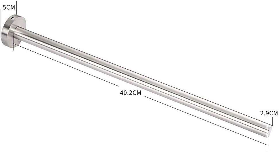 ZUNTO Handtuchhalter Edelstahl Bad Handtuchstange Wandmontage Gebürstet 40 cm Silber, Silber