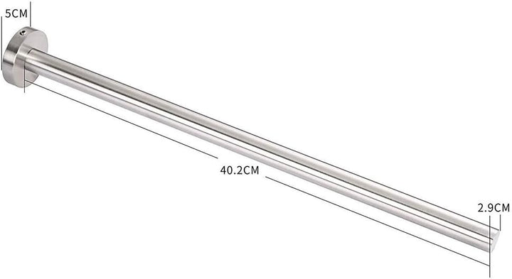 ZUNTO Handtuchhalter Edelstahl Bad Handtuchstange Wandmontage Gebürstet 40 cm Silber, Silber