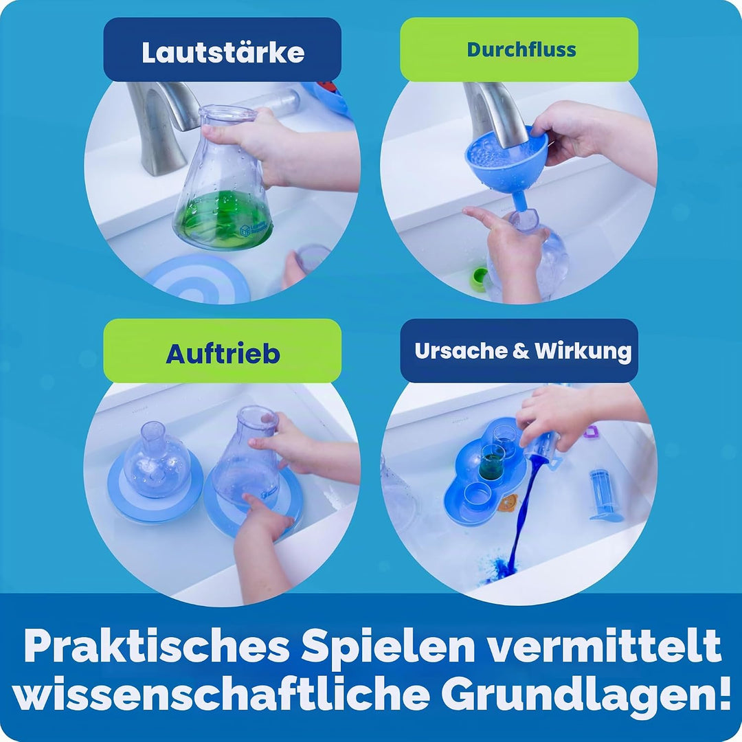 Learning Resources Splashology! Wasser-Experimentierkasten, ab 3 Jahren, Mint-Spielzeug für Kinder,