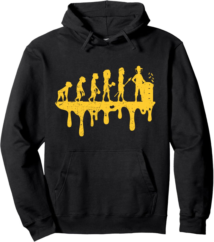 Imker Evolution Bienenzucht Honigbienen Bienenkönigin Gesche Pullover Hoodie
