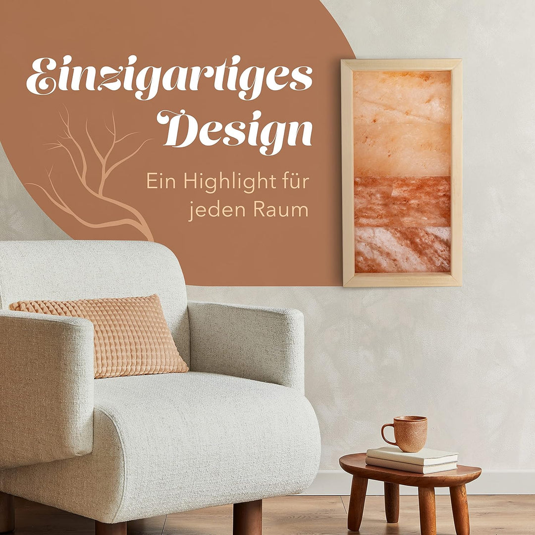 Salzwand von Salt&amp;Timber® Himalaya (Salt Range Pakistan) Salzkristalllampe steigert Ihre Kreativität