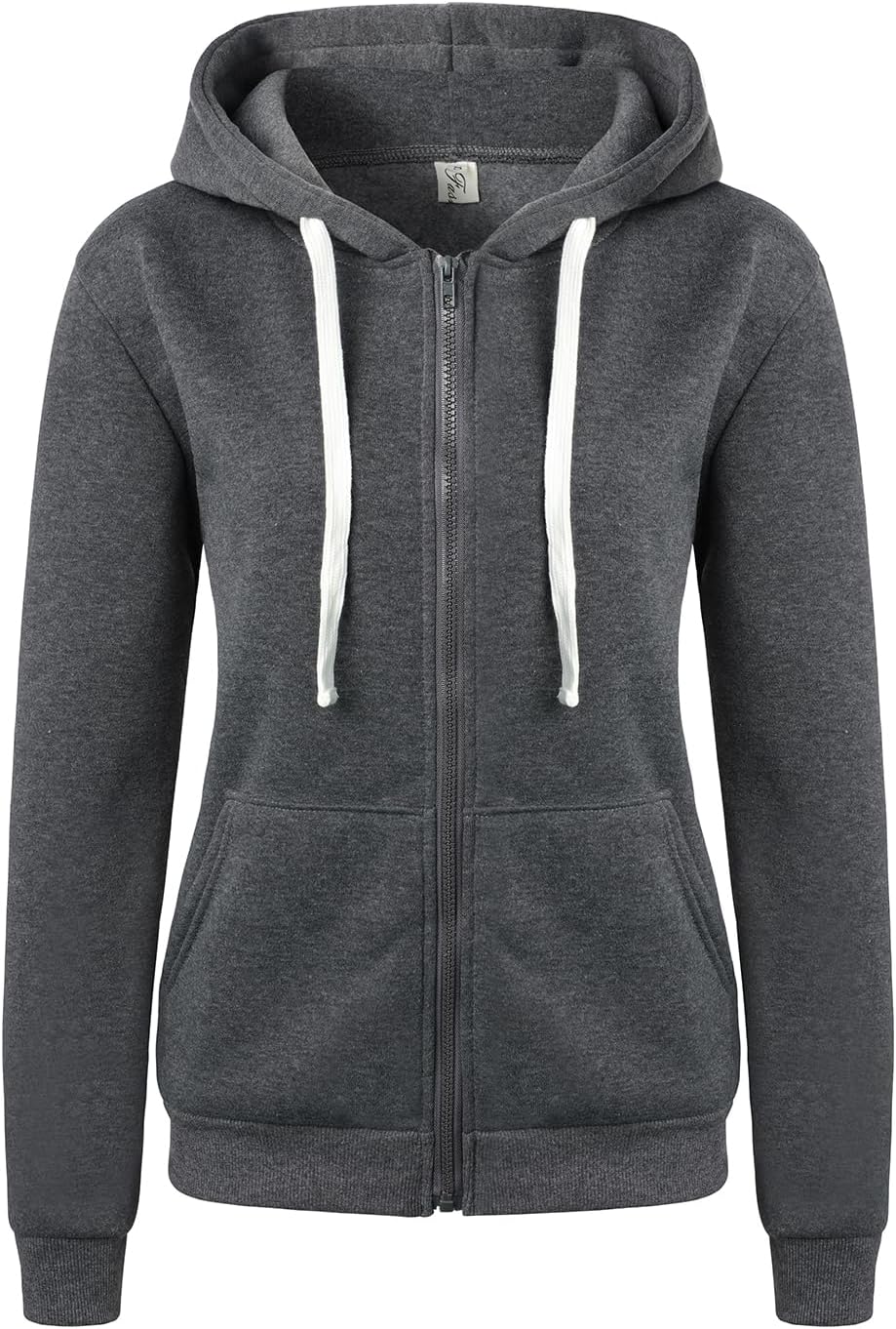 JENJON Damen Sweatjacke mit Reissverschluss Casual Hoodie Kapuzen Jacke Doppellagigem Stoff für Herb