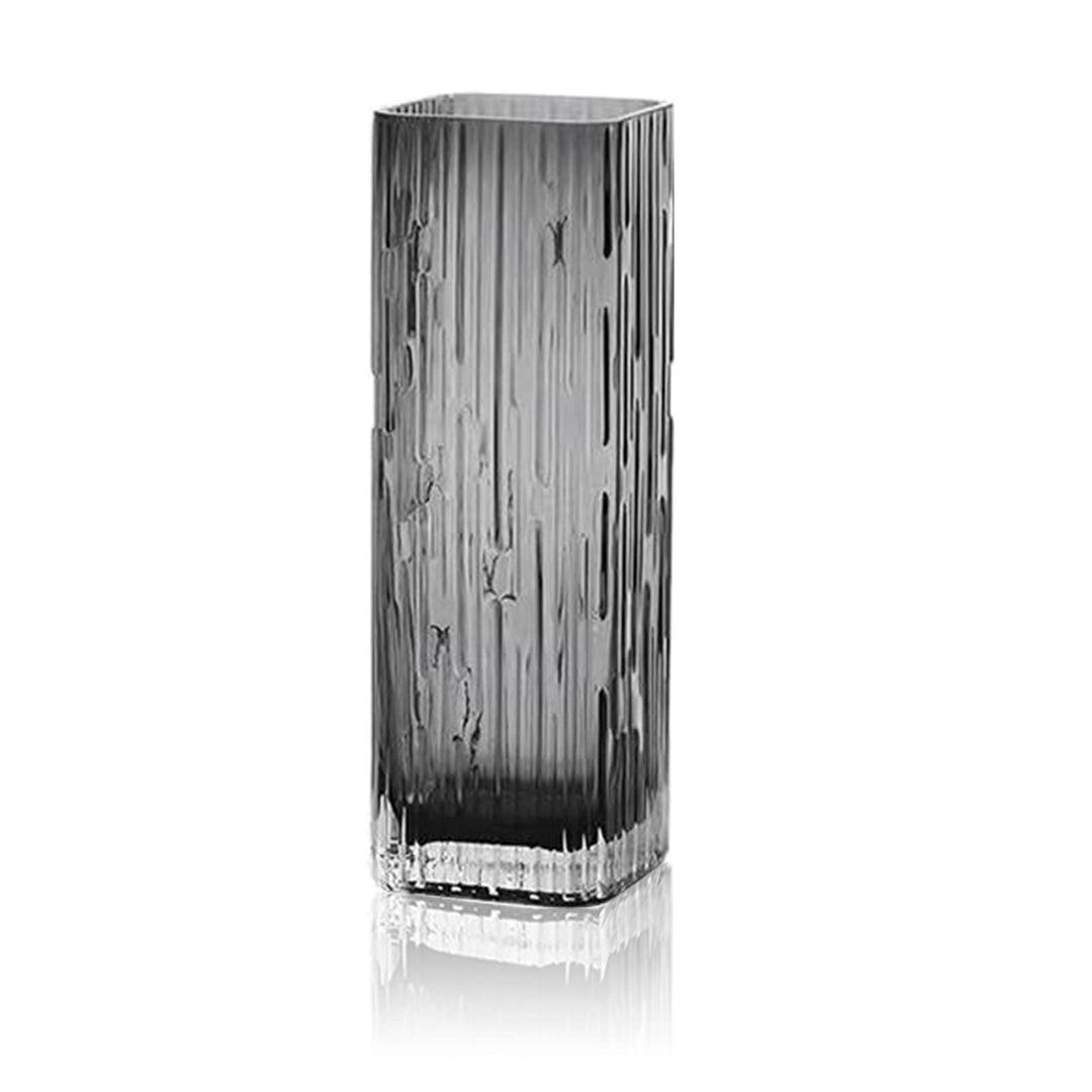 Rxcvkmw Moderne, minimalistische Glasvase, quadratische Vase, Kristallglasvase, Vase, trockene Vase