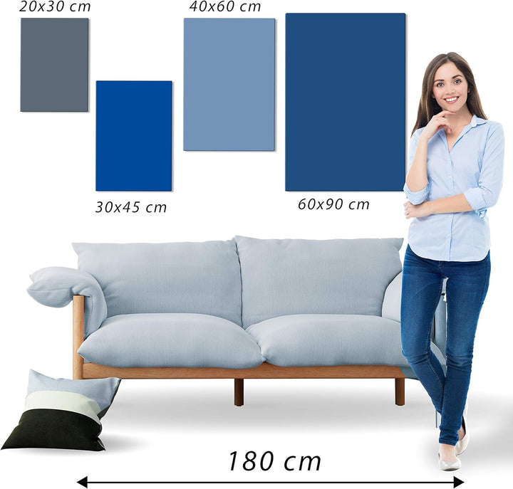 murando - Bilder Wald Nebel 80x120 cm Vlies Leinwandbild 1 tlg Kunstdruck modern Wandbilder XXL Wand