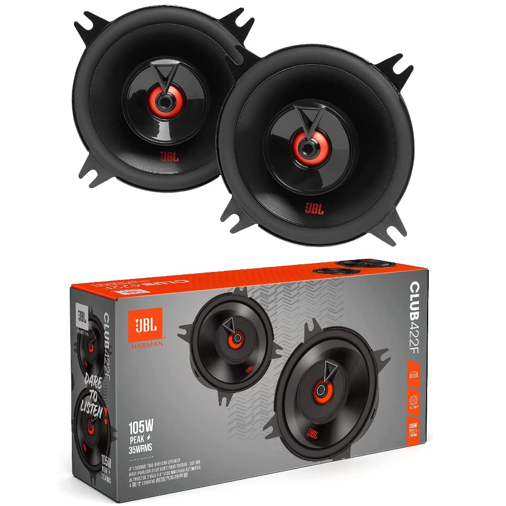 2 Lautsprecher Club 422F Koaxial 2-Wege 10 cm 100 mm 4" Durchmesser 35 Watt RMS und 105 Watt max. Im