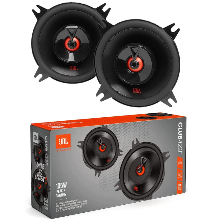 2 Lautsprecher Club 422F Koaxial 2-Wege 10 cm 100 mm 4" Durchmesser 35 Watt RMS und 105 Watt max. Im