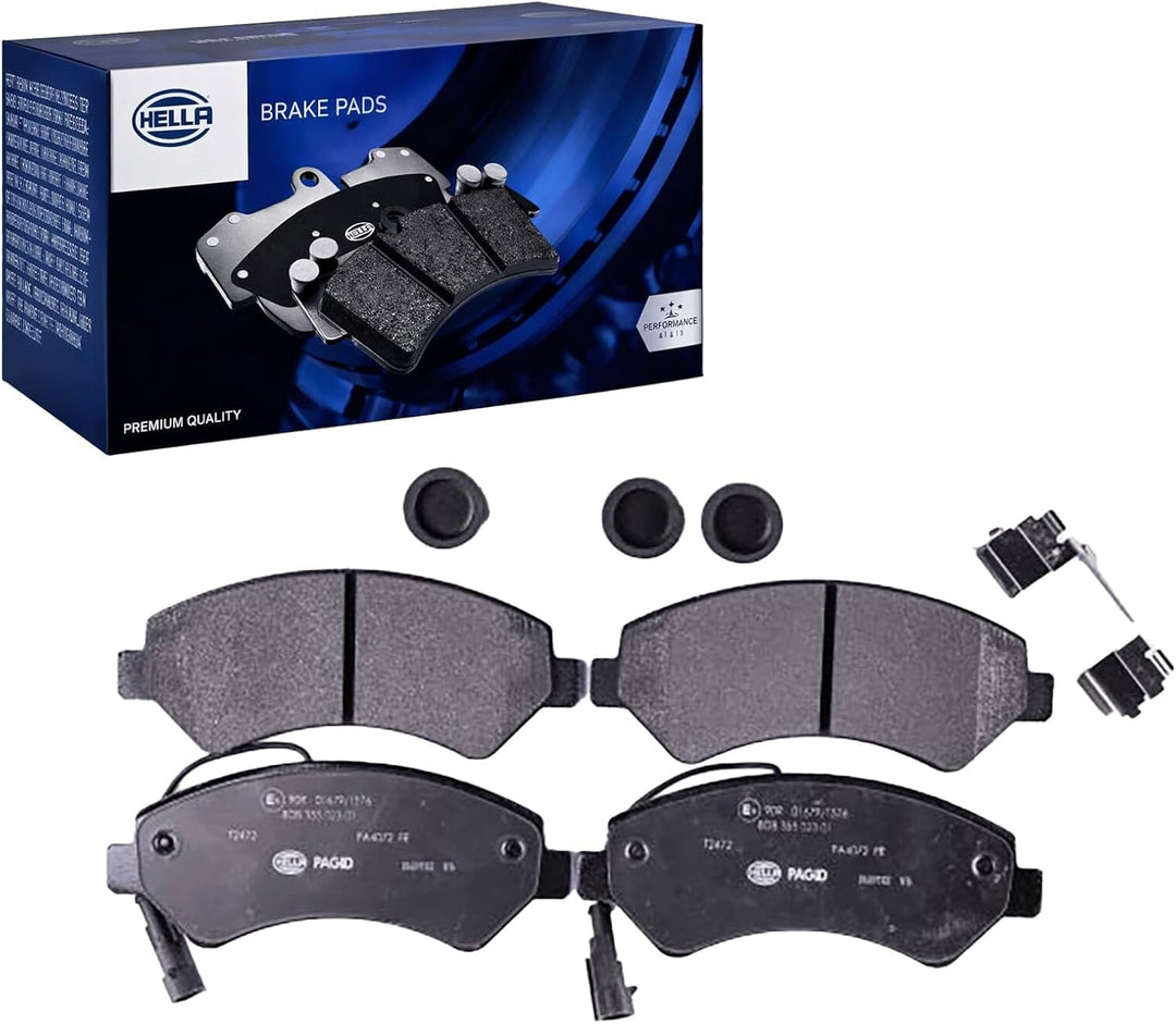 HELLA PAGID 8DB 355 023-011 Bremsbelagsatz - T2472 - Dicke/Stärke: 20.8mm - Bremssystem: Brembo - mi
