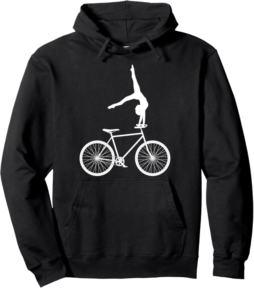 Velo Mountainbike Fahrradmotiv Downhill Spruch Radfahrerin Pullover Hoodie