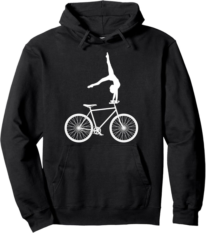 Velo Mountainbike Fahrradmotiv Downhill Spruch Radfahrerin Pullover Hoodie