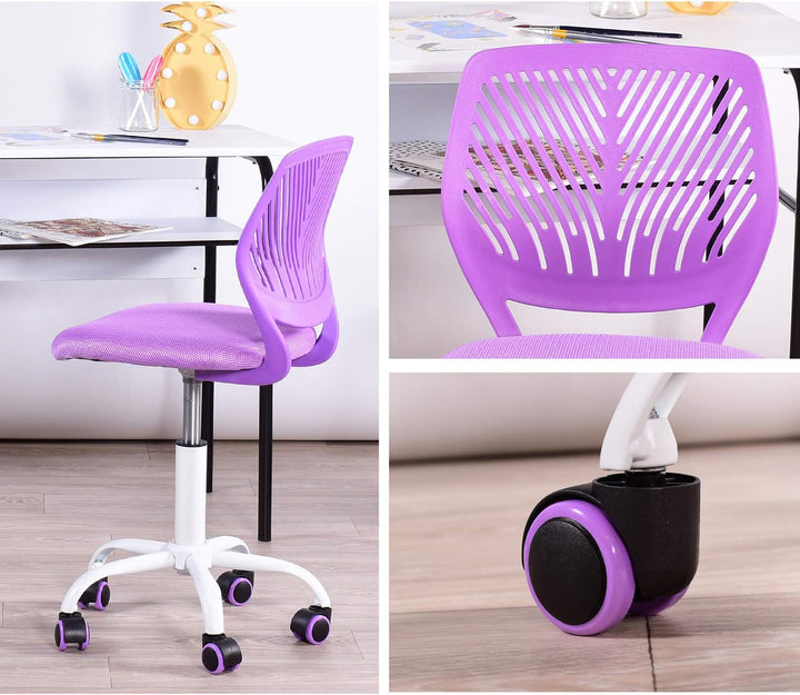 Homy Casa 2er Set Schreibtischstuhl Verstellbarer Drehstuhl Bürostuhl Stoffsitz Ergonomischer Arbeit