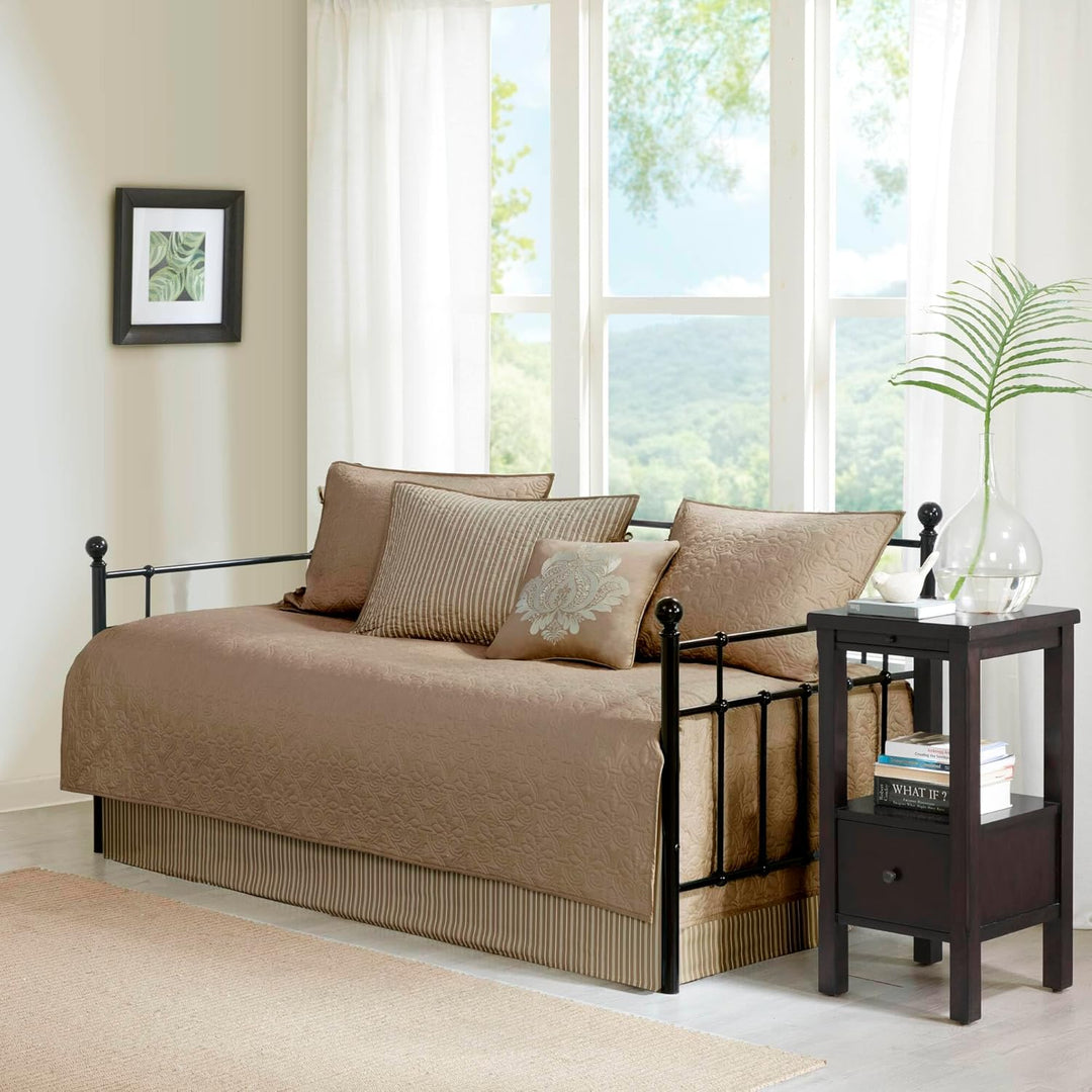 Madison Park Quebec Tagesbett Casual 75"x39" Quebec Khaki, Quebec Khaki