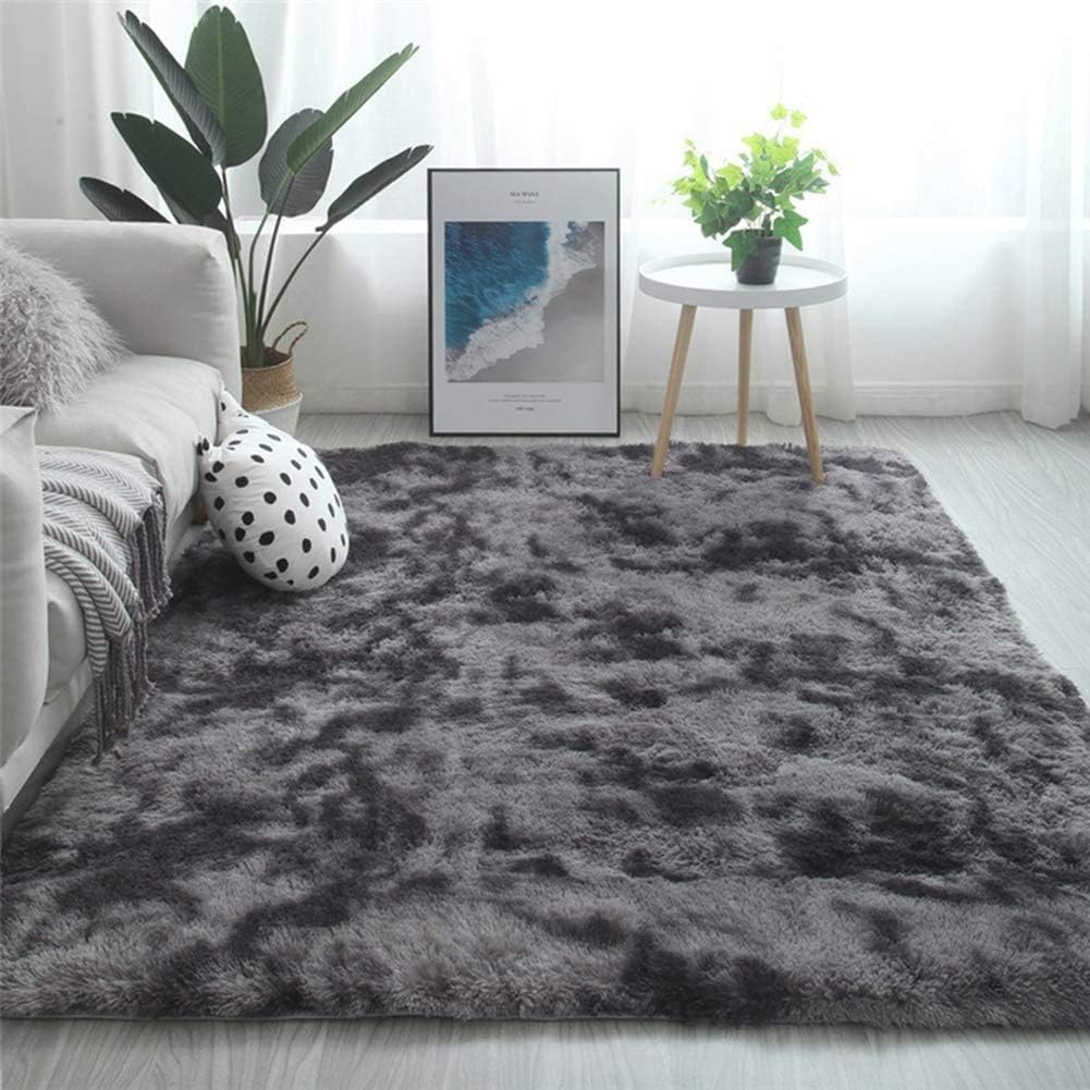 Tinyboy-hbq Teppich Wohnzimmer Schlafzimmer Rund Modern Design Shocky Lange Borsten Runde Innen ruts