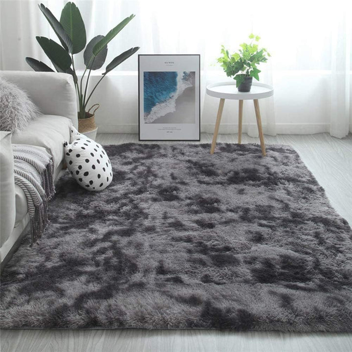 Tinyboy-hbq Teppich Wohnzimmer Schlafzimmer Rund Modern Design Shocky Lange Borsten Runde Innen ruts