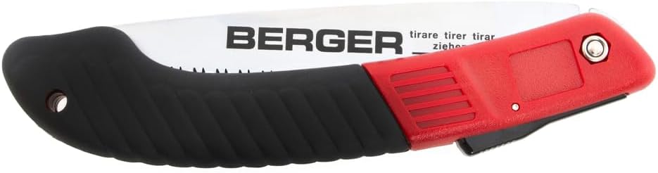 Berger Klappsäge 64650 aus Kohlenstoffstahl mit austauschbarem Sägeblatt, Länge: 18 cm Klappsäge 180