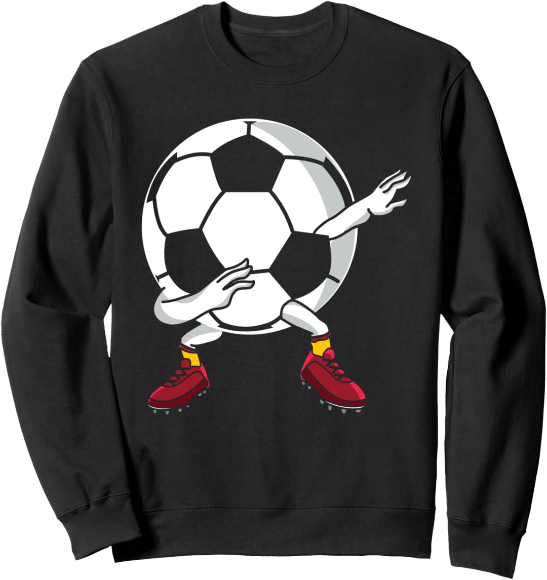 Fussballer Stürmer Torwart Sport Lustiger Dabbing Fussball Sweatshirt