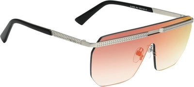 Diesel Unisex-Erwachsene DL0259 45U 00 Sonnenbrille, Braun (Marrone Chiaro Luc/Bordeaux Specchiato),