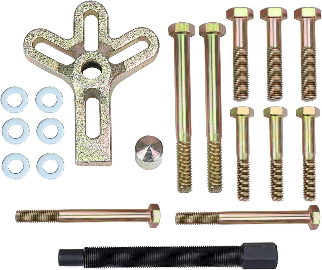 HSEAMALL 13 STÜCKE Lenkrad Abzieher Kit,Polradabzieher Werkzeug,Lagerabzieher Harmonic Balancer