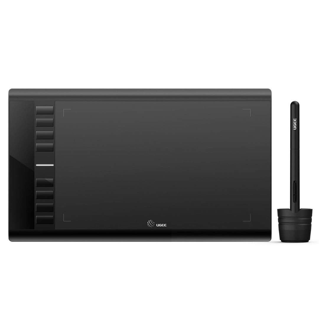 UGEE M708 Zeichentablett für PC, 10 x6 Zoll Grafiktablett ohne Display, 8192 Druckstufen, 266RPS OSU