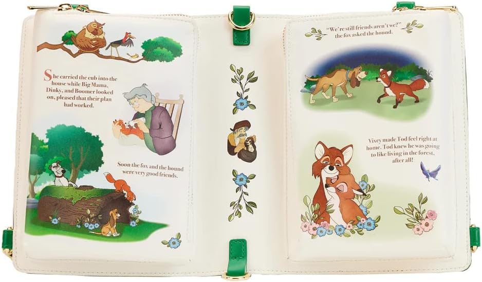 Loungefly Disney Fox and the Hound Convertible Umhängetasche Einheitsgrösse, Einheitsgrösse