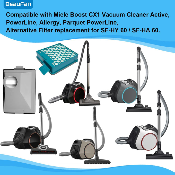 CX1 Filter Sets Compatible with Miele Boost CX1 Vacuum Cleaner Active, PowerLine, Parquet PowerLine,