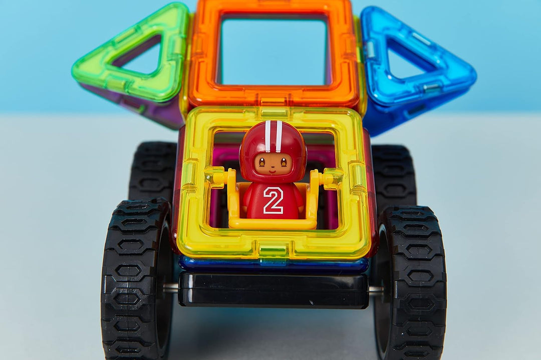 MAGFORMERS Wow Plus Set-magnetische Bausteine 18 TeileMagnetspielzeug-Magneten Fuer KinderMagnetbaus