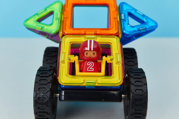 MAGFORMERS Wow Plus Set-magnetische Bausteine 18 TeileMagnetspielzeug-Magneten Fuer KinderMagnetbaus