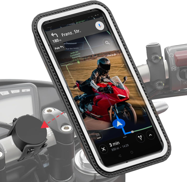 Shapeheart französische Innovation, magnetische Motorrad-Telefonhalterung mit Abnehmbarer wetterfest