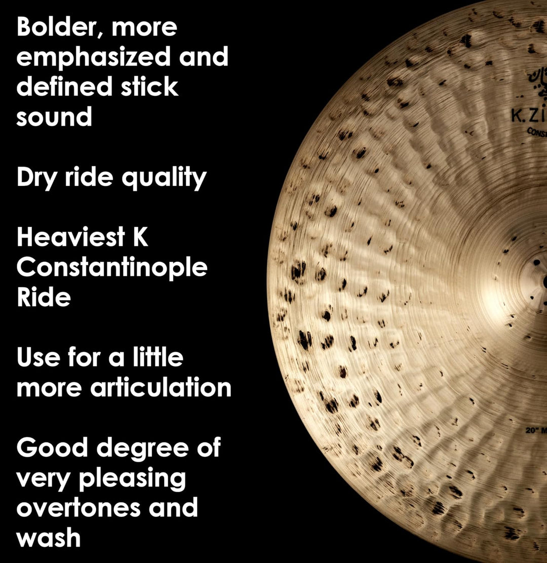 Zildjian K Constantinople Series - 20" Medium Ride Cymbal 20 Zoll Medium, 20 Zoll Medium