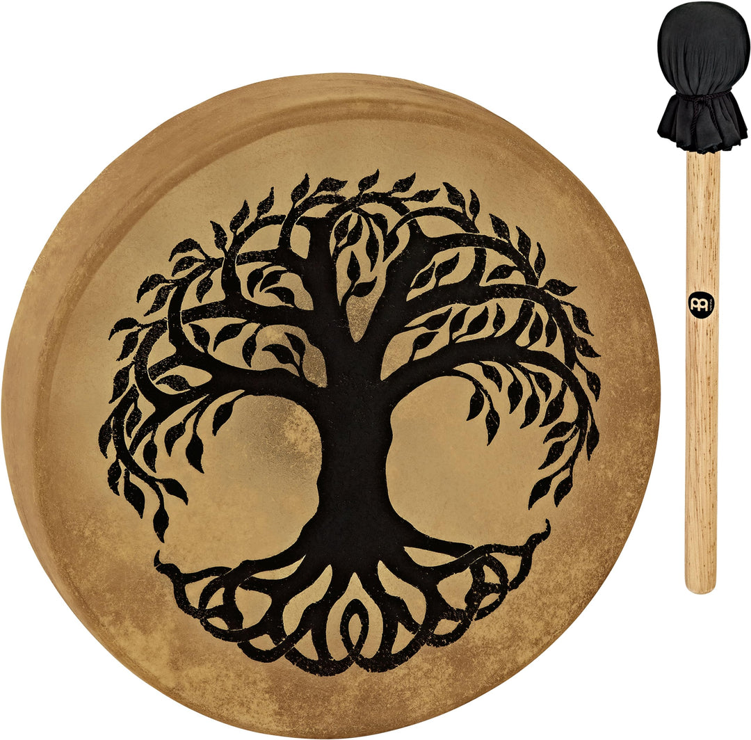 Sonic Energy 15" Rahmentrommel Lebensbaum – Schamanisches Instrument mit Büffelfell – Für Meditation