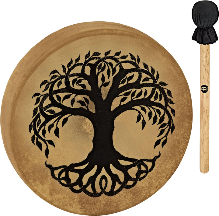 Sonic Energy 15" Rahmentrommel Lebensbaum – Schamanisches Instrument mit Büffelfell – Für Meditation