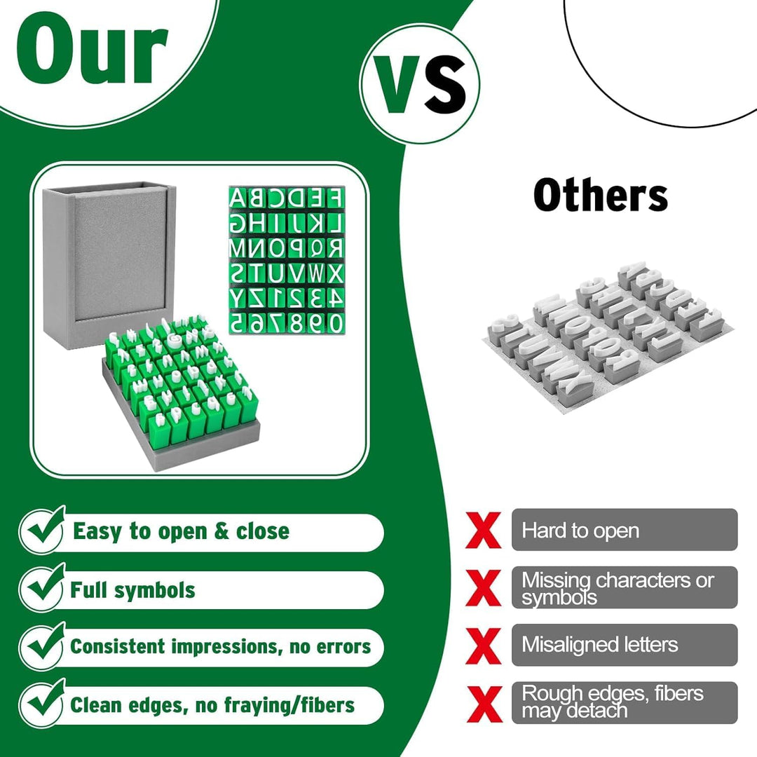 Alphabet Tonstempel Set, 2 Sets Alphabet Buchstaben Stempel für Ton und Keramik, mit Buchstaben Anza