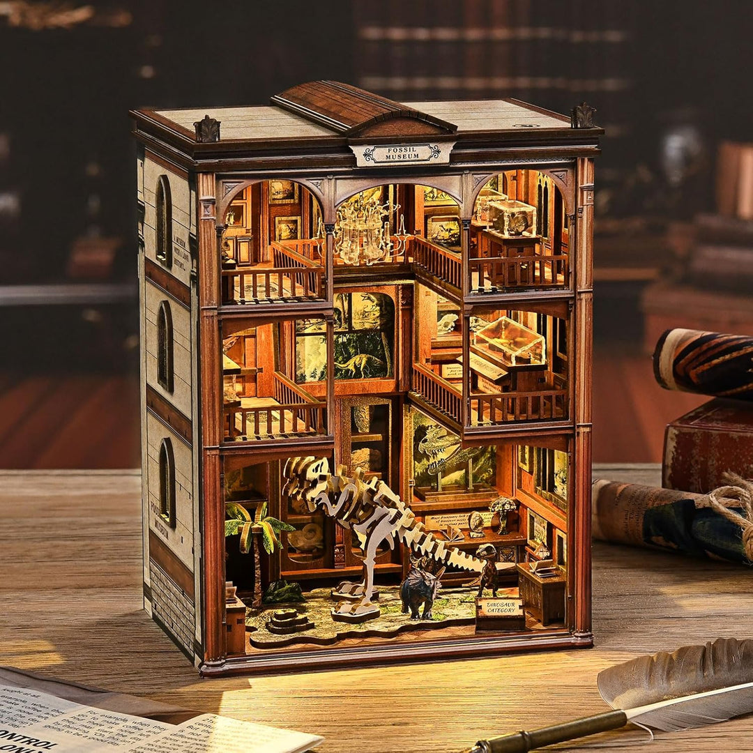 Book Nook Kit, DIY Miniatur Haus Puppenhaus Bausatz Bücherregal Deko für Jugendliche und Erwachsene（