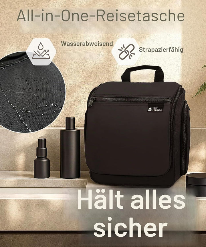 D&D - Kulturbeutel zum Aufhängen – Designer-Reise-Organizer für Make-up und Toilettenartikel für Dam