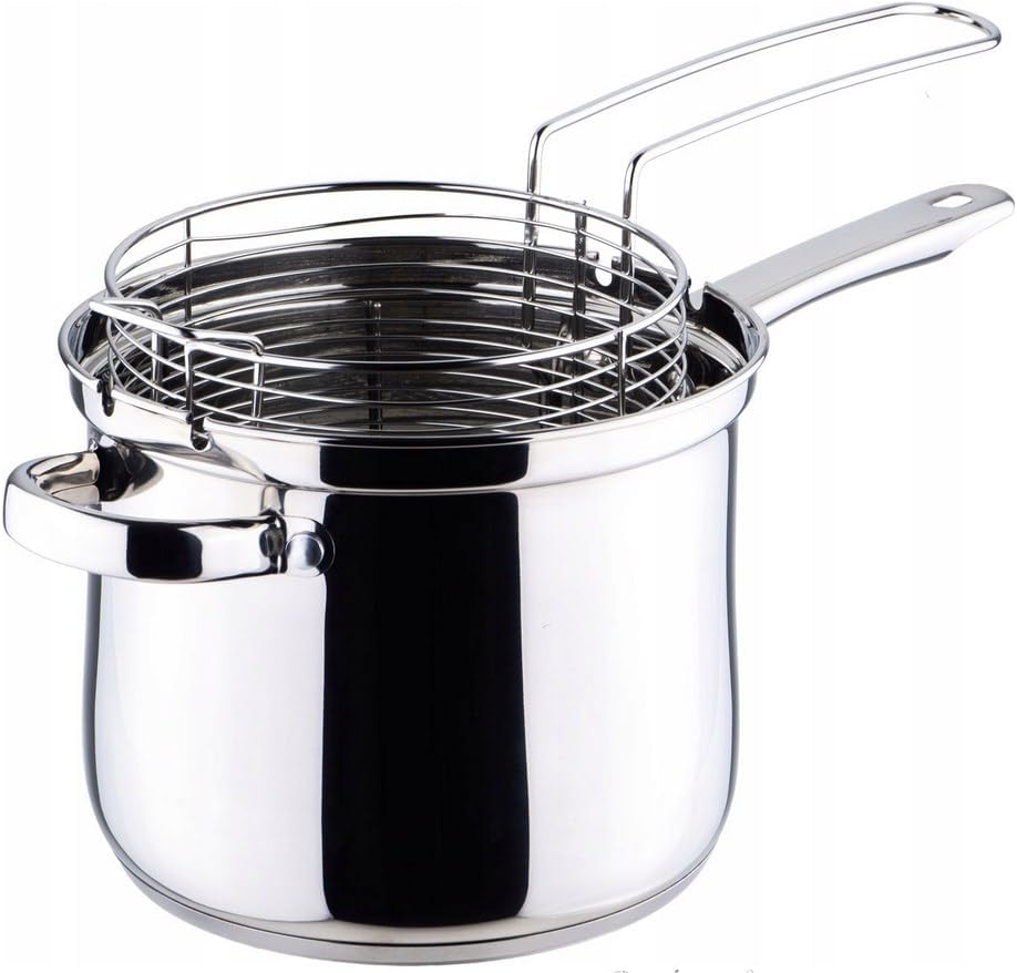 Edelstahltopf mit Sieb und Deckel/Topfinhalt 3,6l, Bratentopf und mehr/Multifunktionstopf,Topf mit K