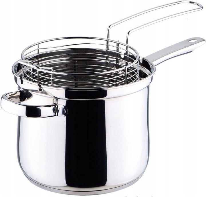 Edelstahltopf mit Sieb und Deckel/Topfinhalt 3,6l, Bratentopf und mehr/Multifunktionstopf,Topf mit K