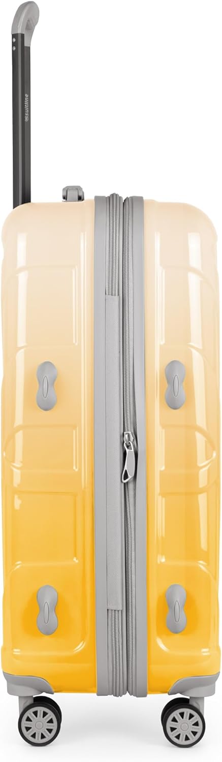 suitline - Hartschalen-Koffer Koffer Trolley Rollkoffer Reisekoffer, TSA, 66 cm, ca. 58 Liter, PC gl