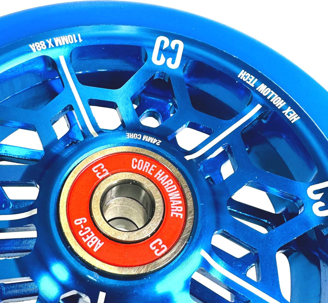 Scooters Core Hollowcore V2 Stunt-Scooter Wheel 110mm Tret Roller Ersatz Rolle + Fantic26 Sticker (S