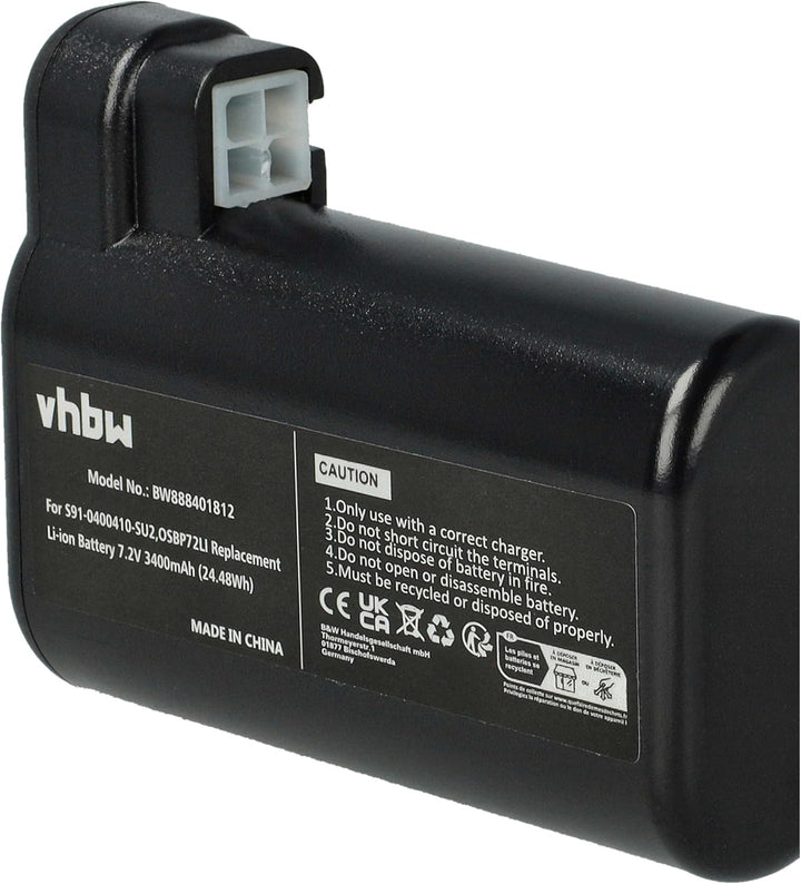 vhbw 2X Akku kompatibel mit AEG Electrolux Osiris | RX8, RX7-1-TM, 900277487, RX8-1-4SWN, 900277485