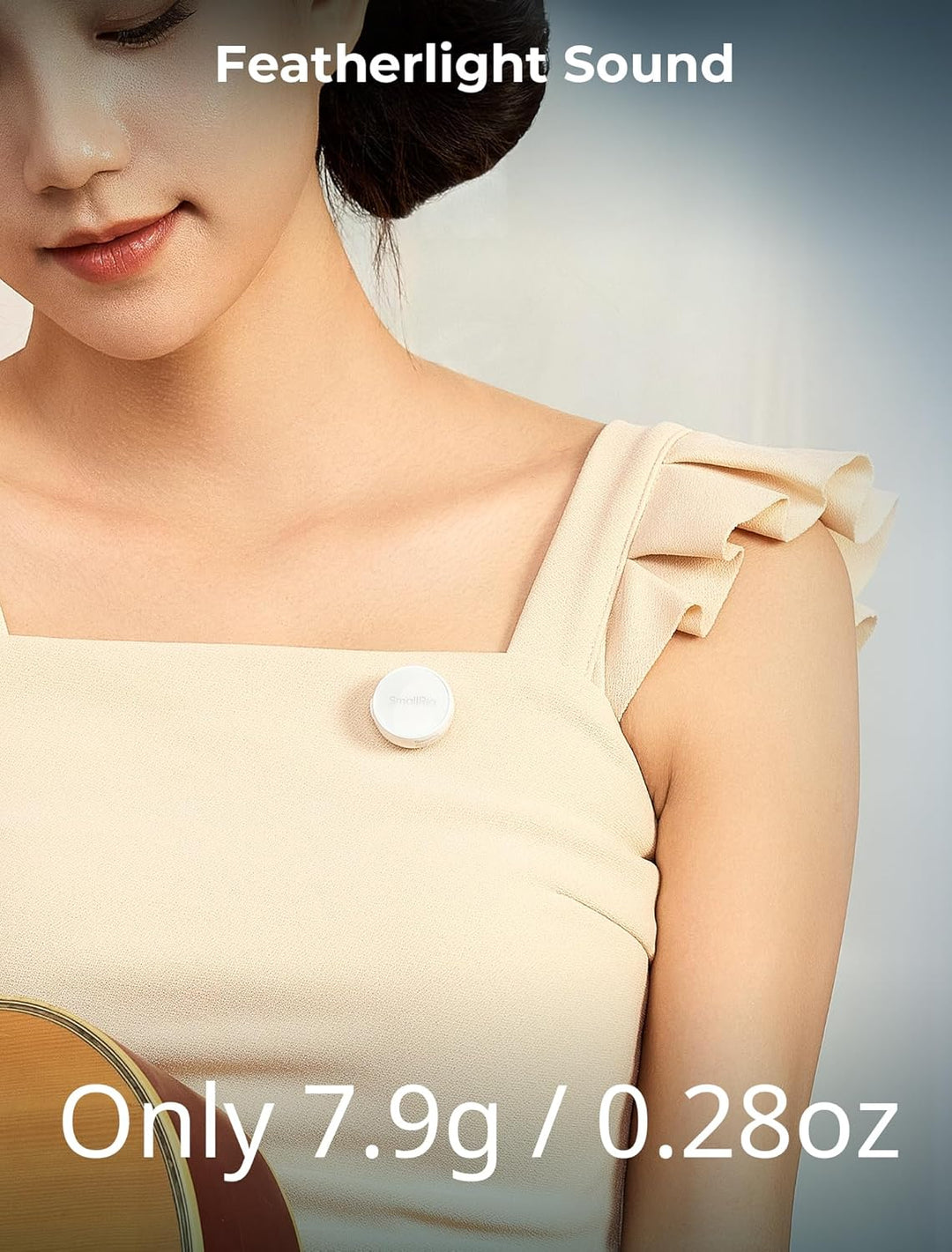 SMALLRIG S60 Kabellos Lavalier Mikrofon mit USB C Handy Mikrofon für iPhone, Android, Mini-Mikrofon