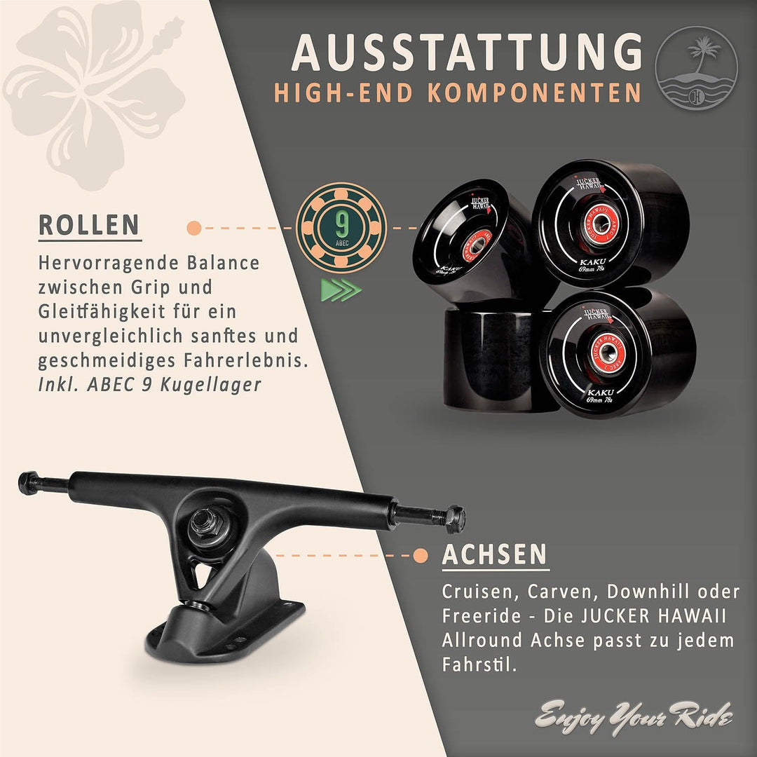 JUCKER HAWAII Longboards | Qualität vom Longboard Profi | Longboard HOKU in verschiedenen Designs |