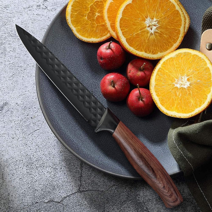 10pcs Messerset, Allzweckmesser,Gemüseschälmesser, Küchenmesser Set mit Antihaftbeschichtung, Ergono