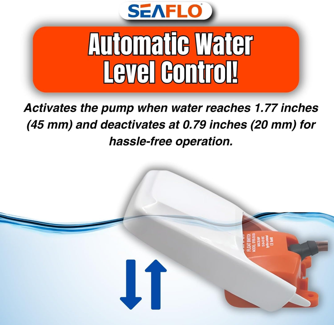 SEAFLO 03-Serie Bilgenpumpen-Schwimmerschalter für 12 V, 24 V, 32 V