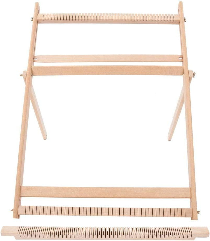BHDD Webstühle mit Ständer, Multi-Handwerk Webstuhl Kit Verstellbarer Webrahmen Massivholz Abdeckung