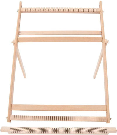 BHDD Webstühle mit Ständer, Multi-Handwerk Webstuhl Kit Verstellbarer Webrahmen Massivholz Abdeckung