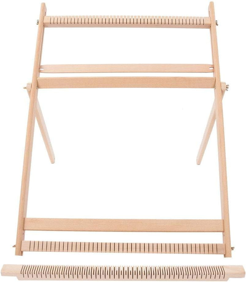 BHDD Webstühle mit Ständer, Multi-Handwerk Webstuhl Kit Verstellbarer Webrahmen Massivholz Abdeckung