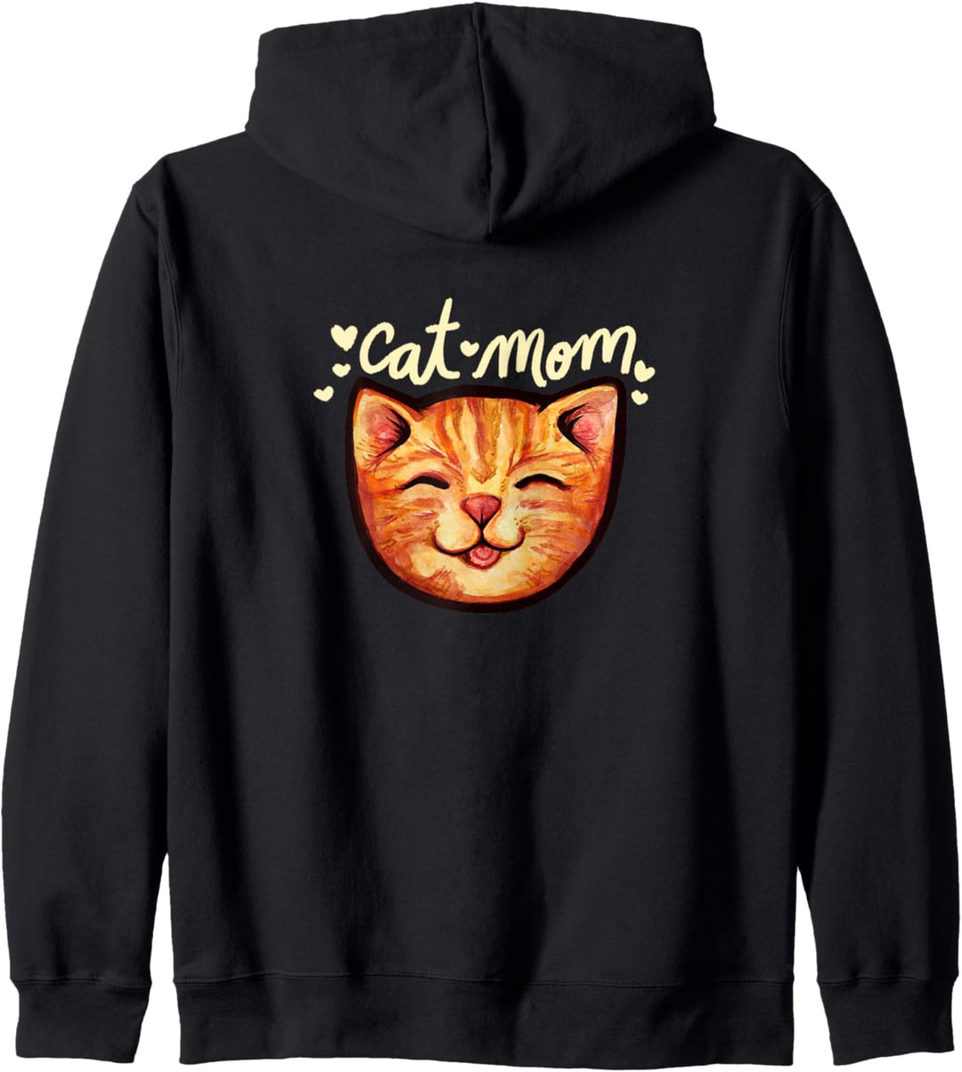 Happy Orange Tabby Cat Nette Katze Cat Mom Kapuzenjacke
