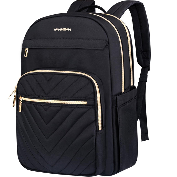 VANKEAN 17.3 Zoll Laptop Rucksack Damen, Schulrucksack wasserdicht Damen Herren Arbeitstasche mit US