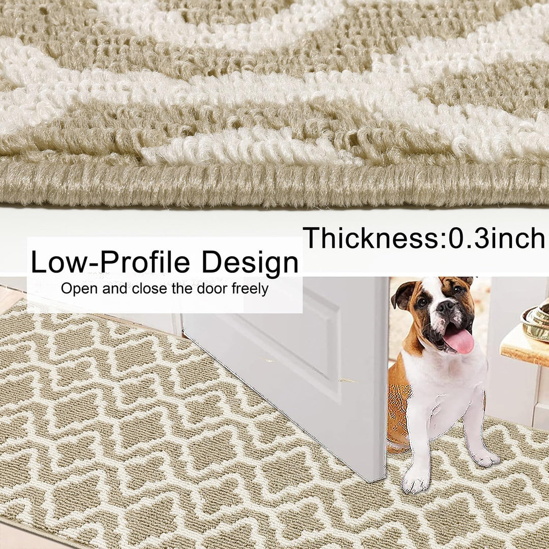 SHACOS Teppich Läufer 50x150 cm Läufer Flur rutschfest Teppichläufer Küchenteppich Waschbar Flur Läu