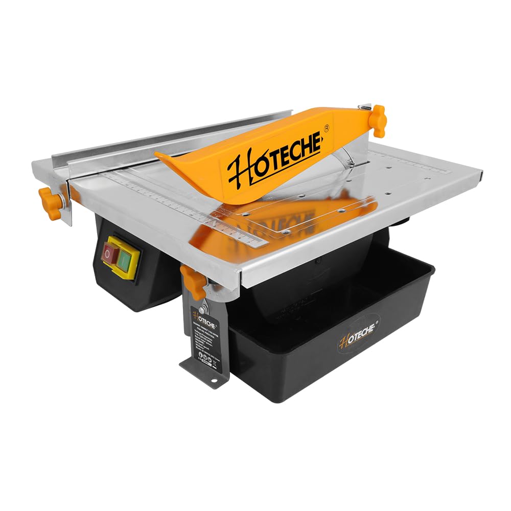 Hoteche 600W Fliesenschneider | 33mm Schnitttiefe | 0-45° Schrägschnitt | 330x360mm Arbeitsplatte |