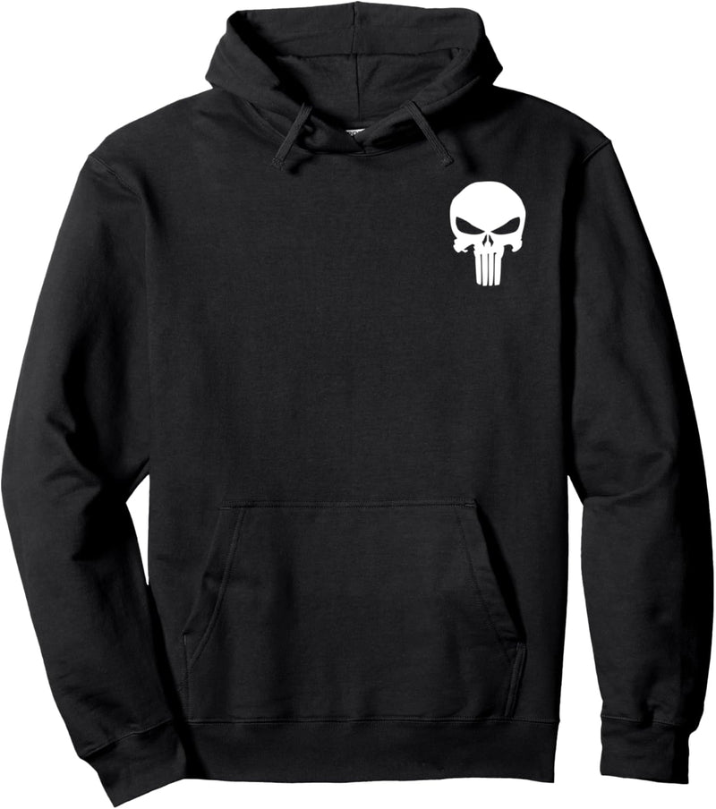 Marvel Punisher Classic Skull Symbol Pullover Hoodie